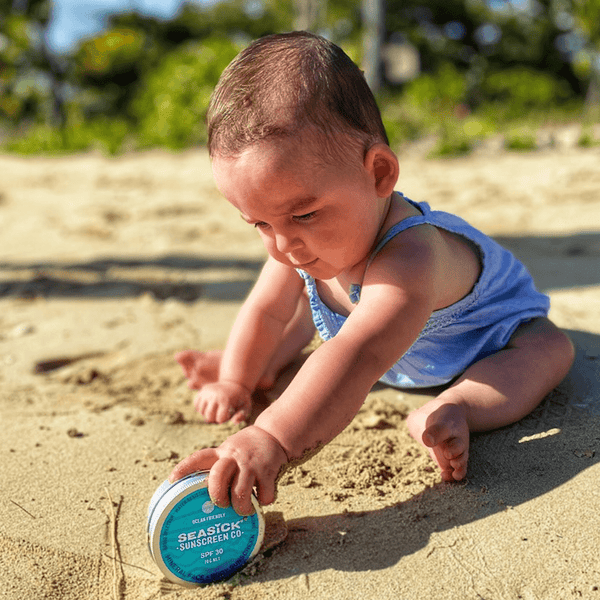 How to Apply Natural Sunscreen to babies and children